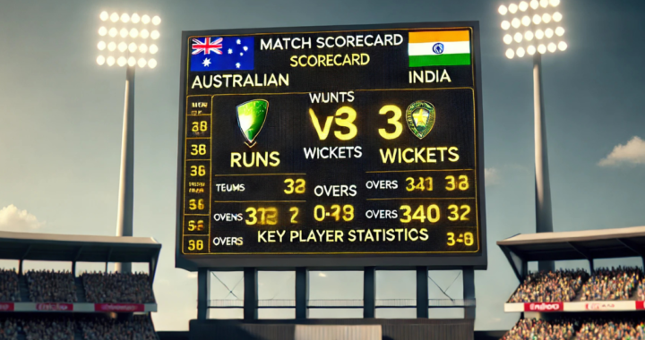 Australian men’s cricket team vs India national cricket team match scorecard